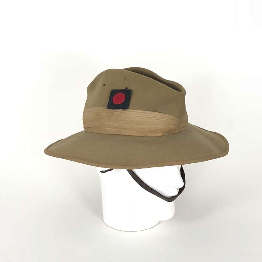 WW2 1943 Royal Artillery 5th Indian Division Far East Slouch Hat.