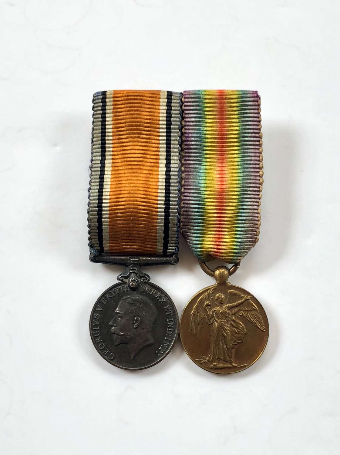 WW1 MINIATURE Medal Pair.