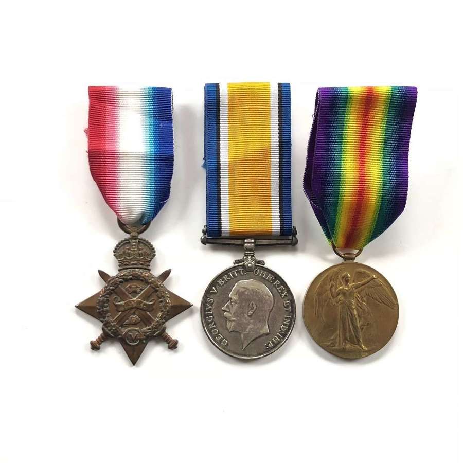 WW1 Scots Guards 1914 Mons Star Group of Three Medals.
