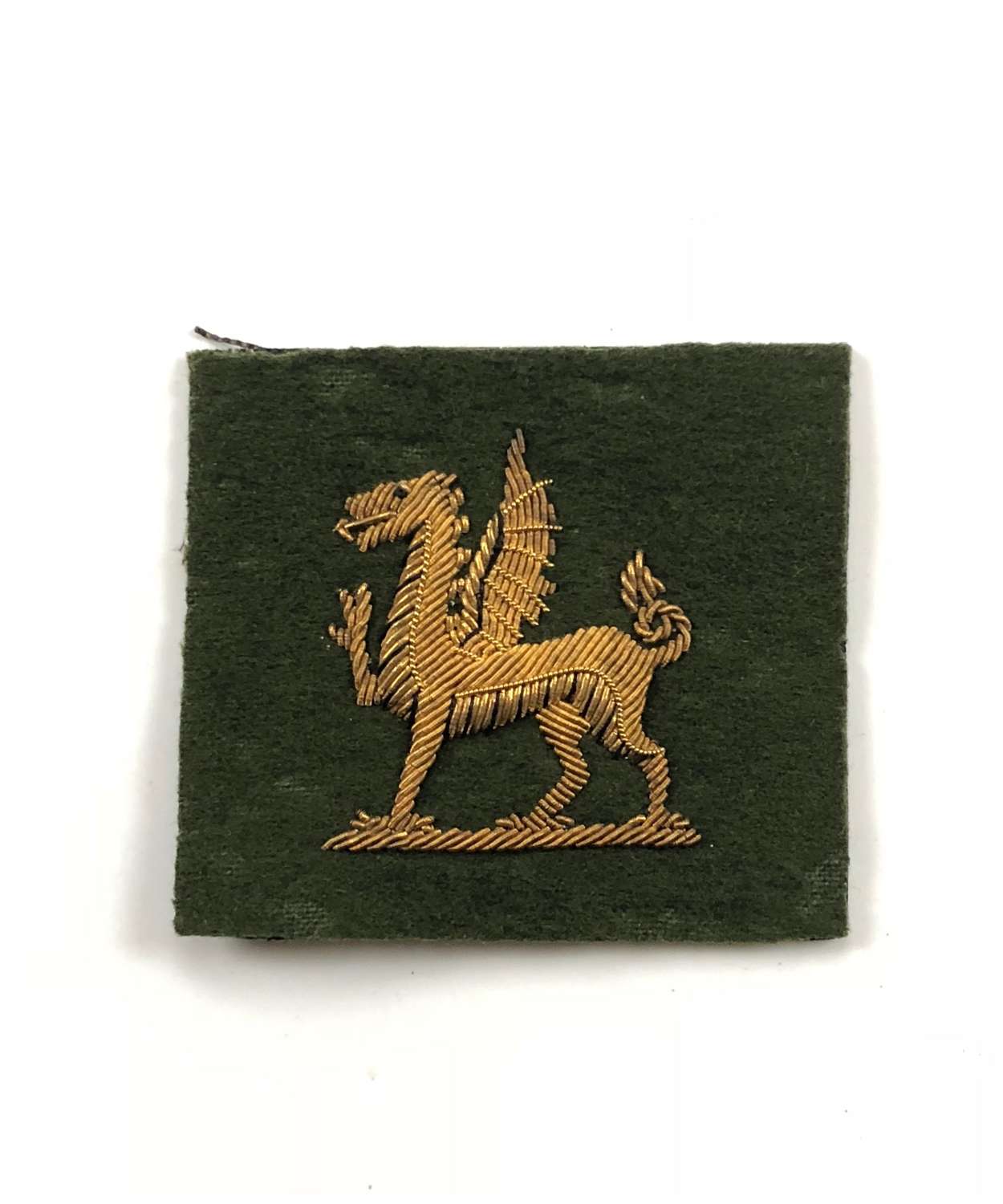 Monmouthshire Regiment Officer’s Bullion Cap Badge.