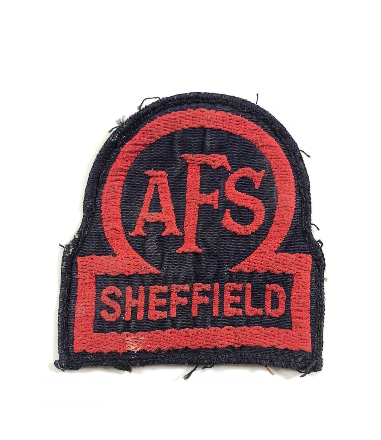 WW2 Auxiliary Fire Service AFS Sheffield overall breast badge