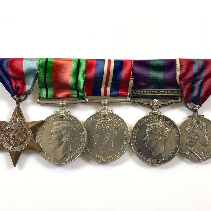 South Wales Borderers Officer WW2 / Palestine Medal Group.