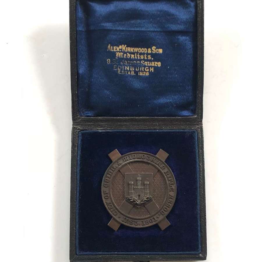 Scottish Calednian Challenge Shield Rifle Association Medallion.