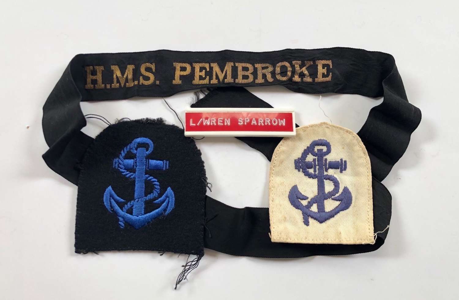 WW2 Royal Navy Women's Royal Naval Service WRNS Badges.
