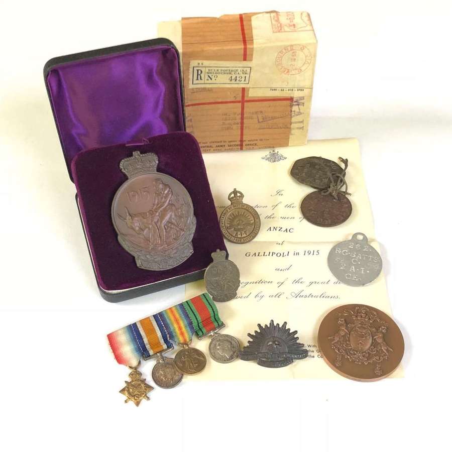WW1 Australian Gallipoli Anzac Commemorative Attributed Medallion.