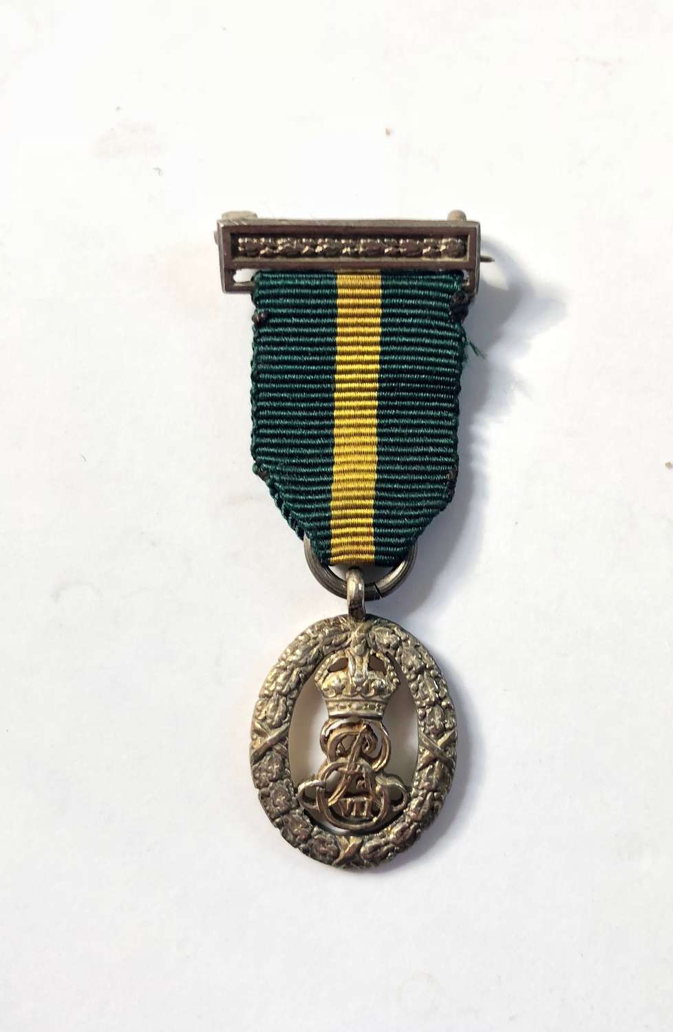 Edward VII Territorial Decoration MINIATURE Medal.