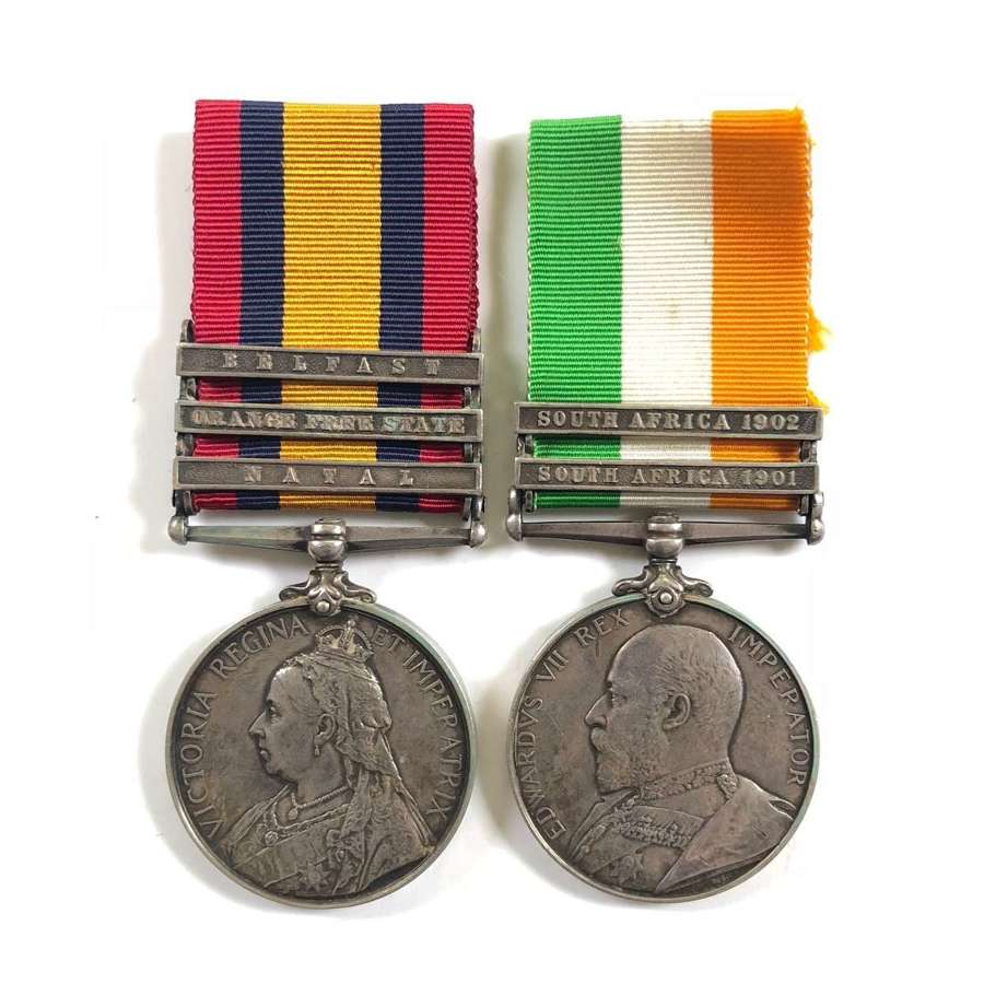 Boer War Army Service Corps Officer’s Medals.