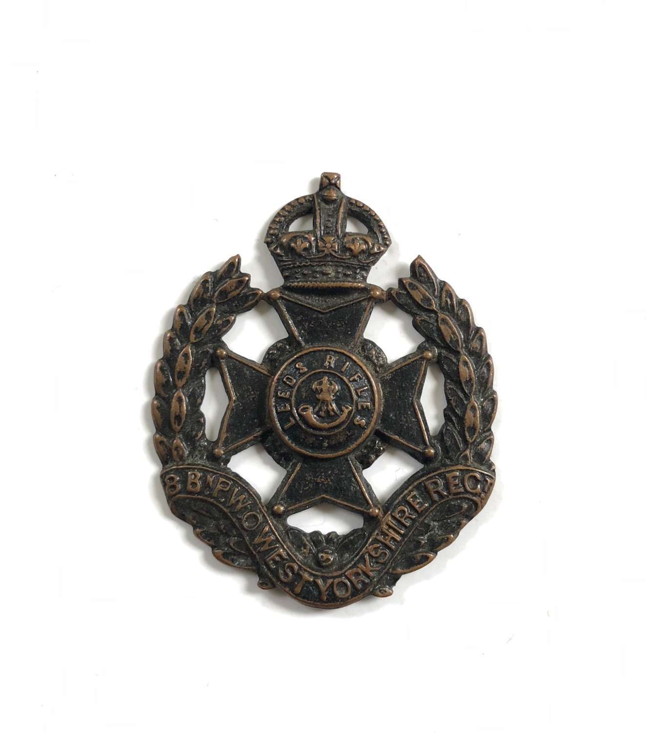 8th Bn (Leeds Rifles) West Yorkshire Regiment OR’s Cap Badge.
