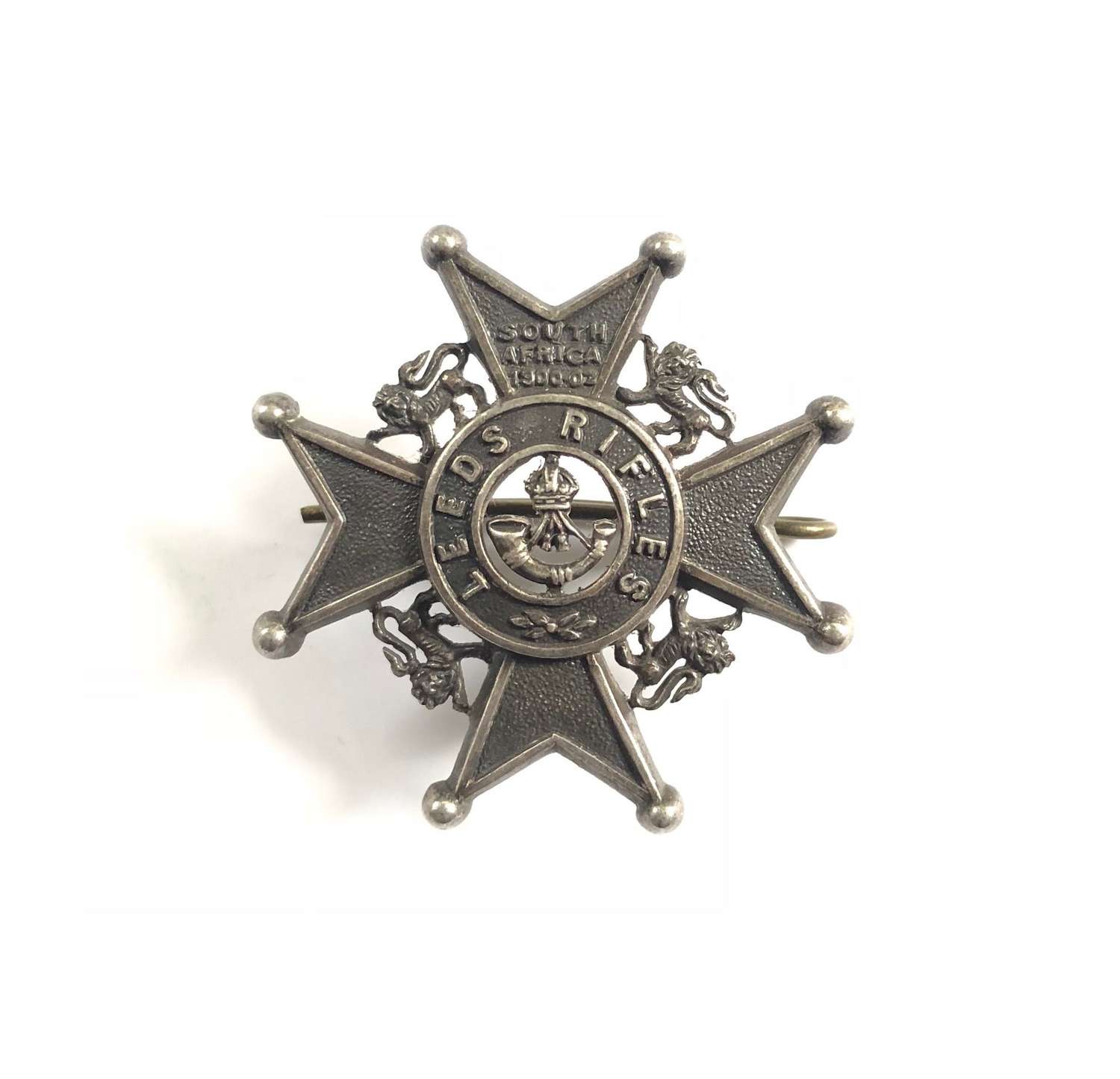 8th Bn (Leeds Rifles) West Yorkshire Regiment Officer’s Cap Badge.