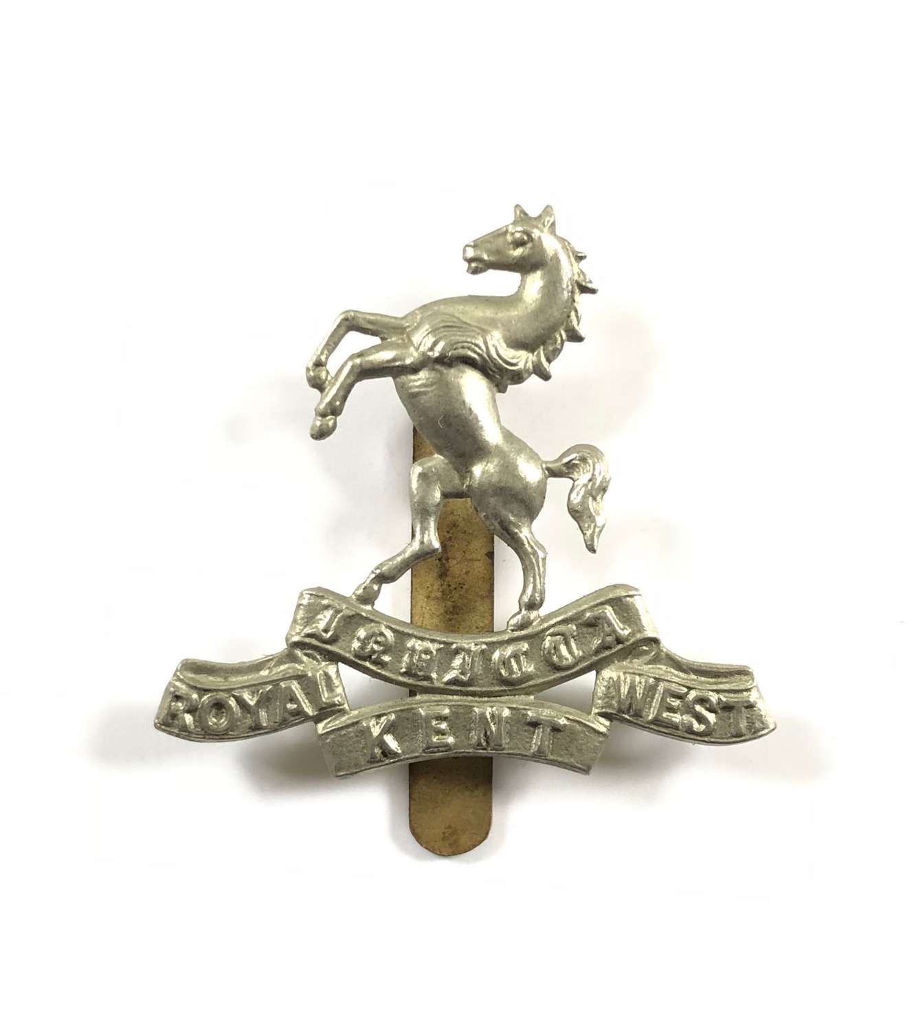 WW1 / WW2 Pattern Royal West Kent Regiment Cap Badge.