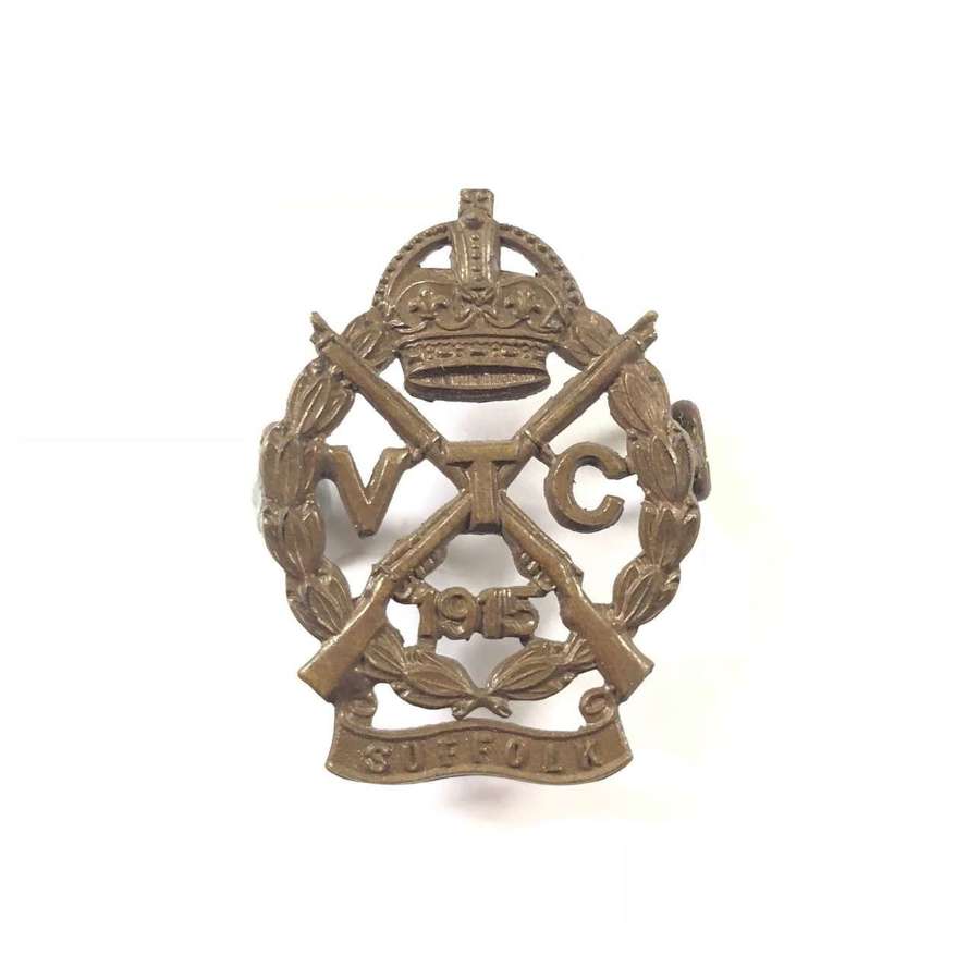 WW1 Suffolk Volunteer Training Corps Cap Badge.