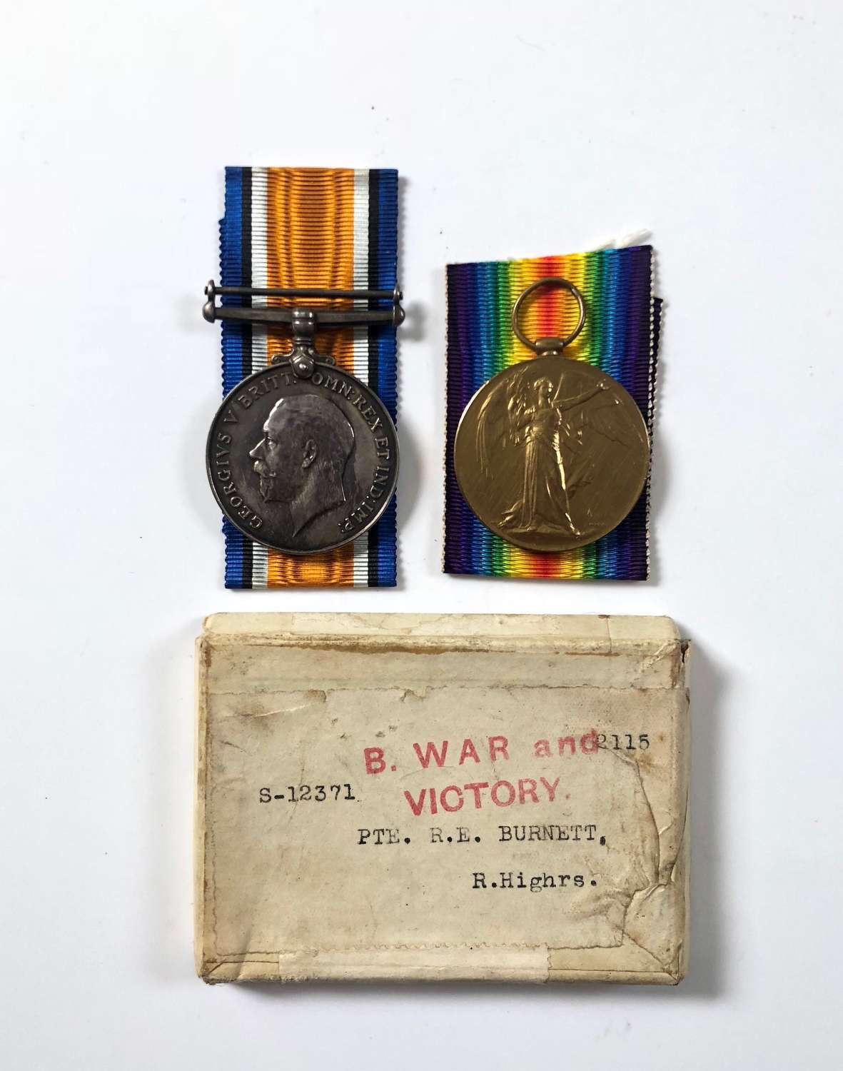 WW1 Royal Highlanders Black Watch Pair of Medals.