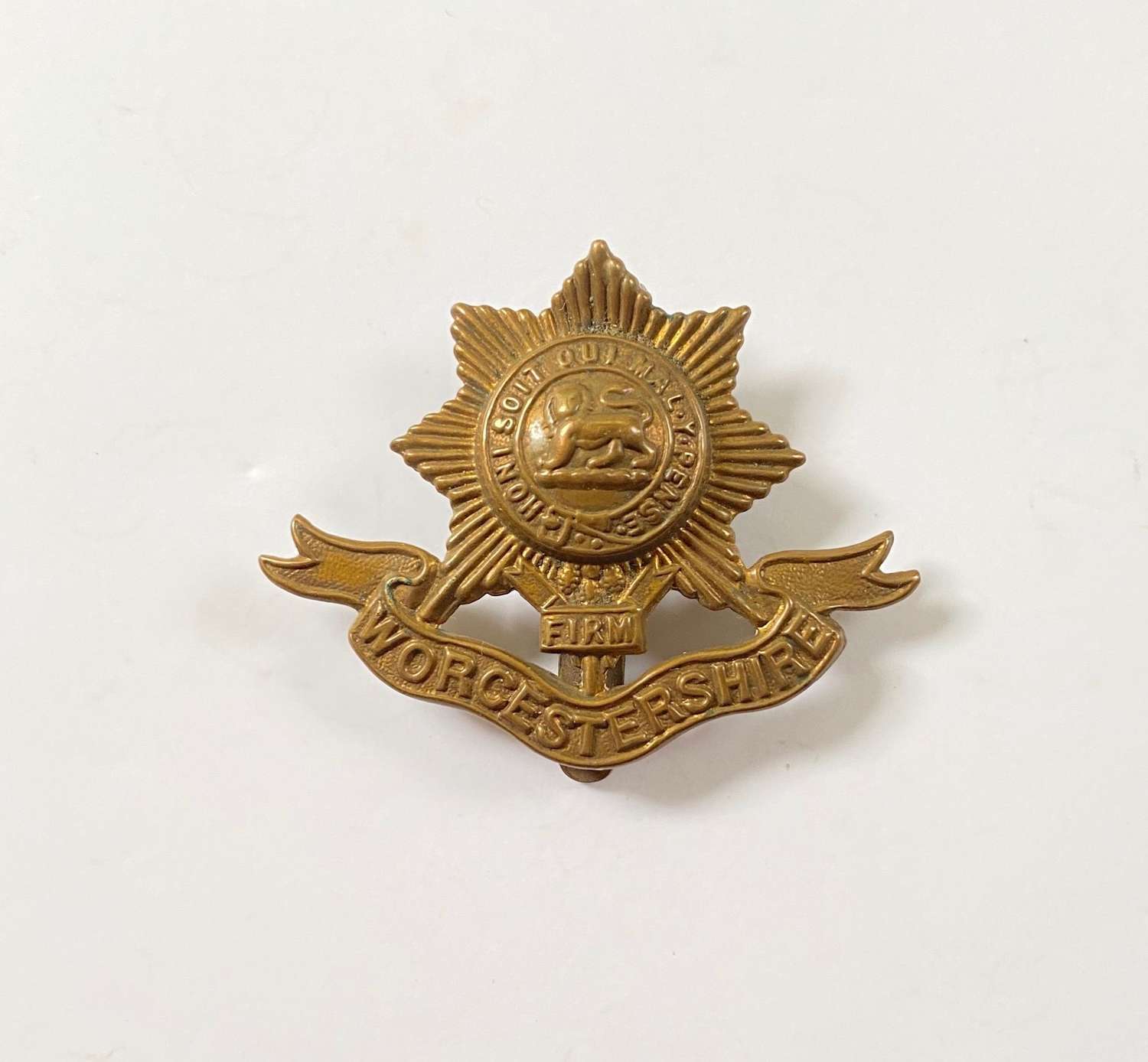 WW1 Pattern Worcestershire Regiment Cap Badge.