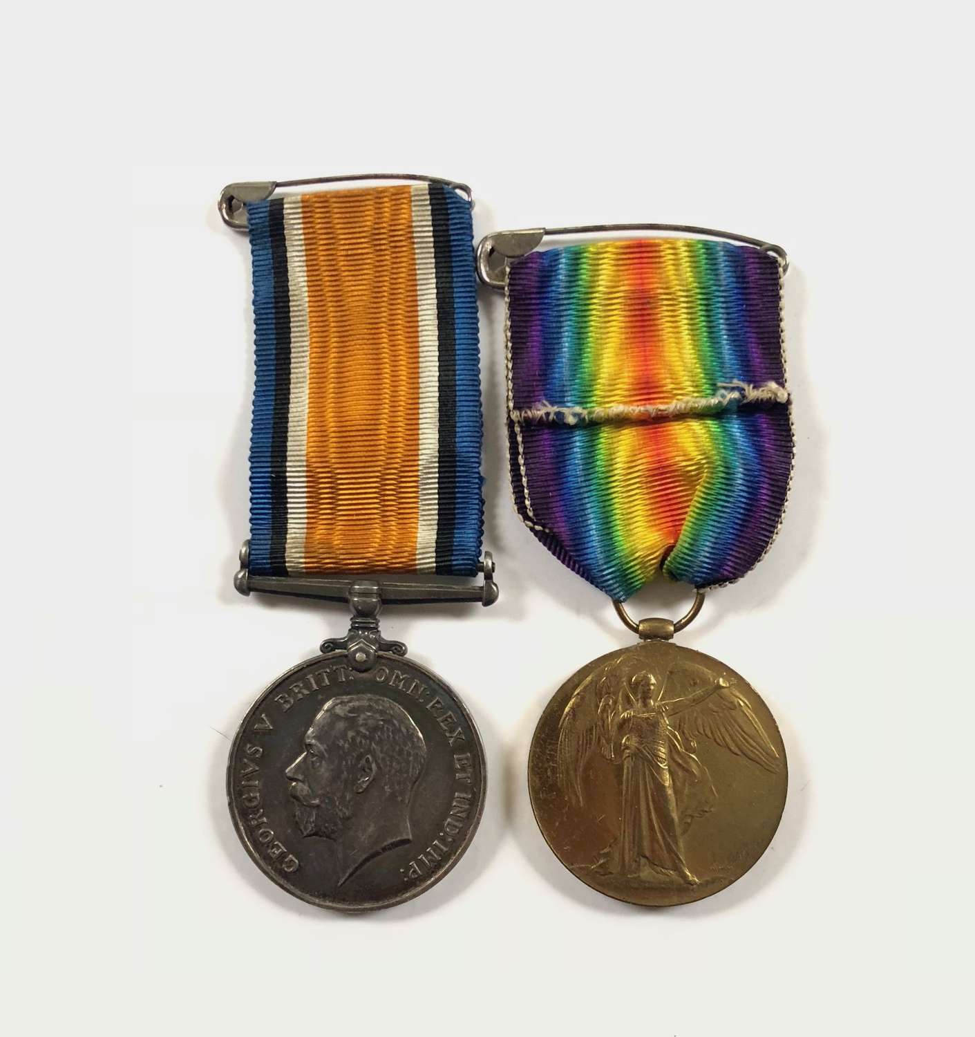 WW1 Tank Corps Pair of Medals.