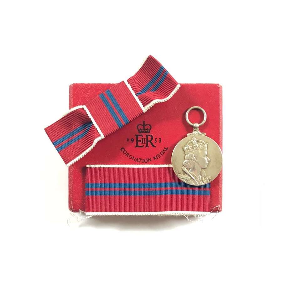 Elizabeth II Coronation Medal Boxed