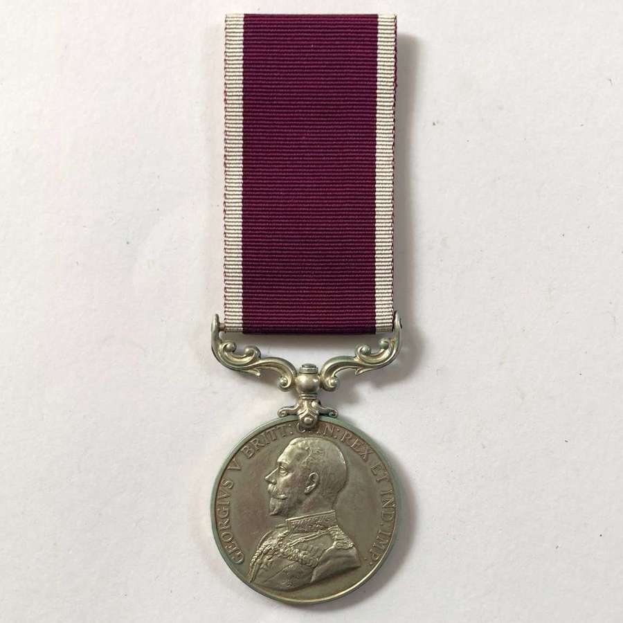 Notts & Derby Regiment Casualty Long Service & Good Conduct Medal.
