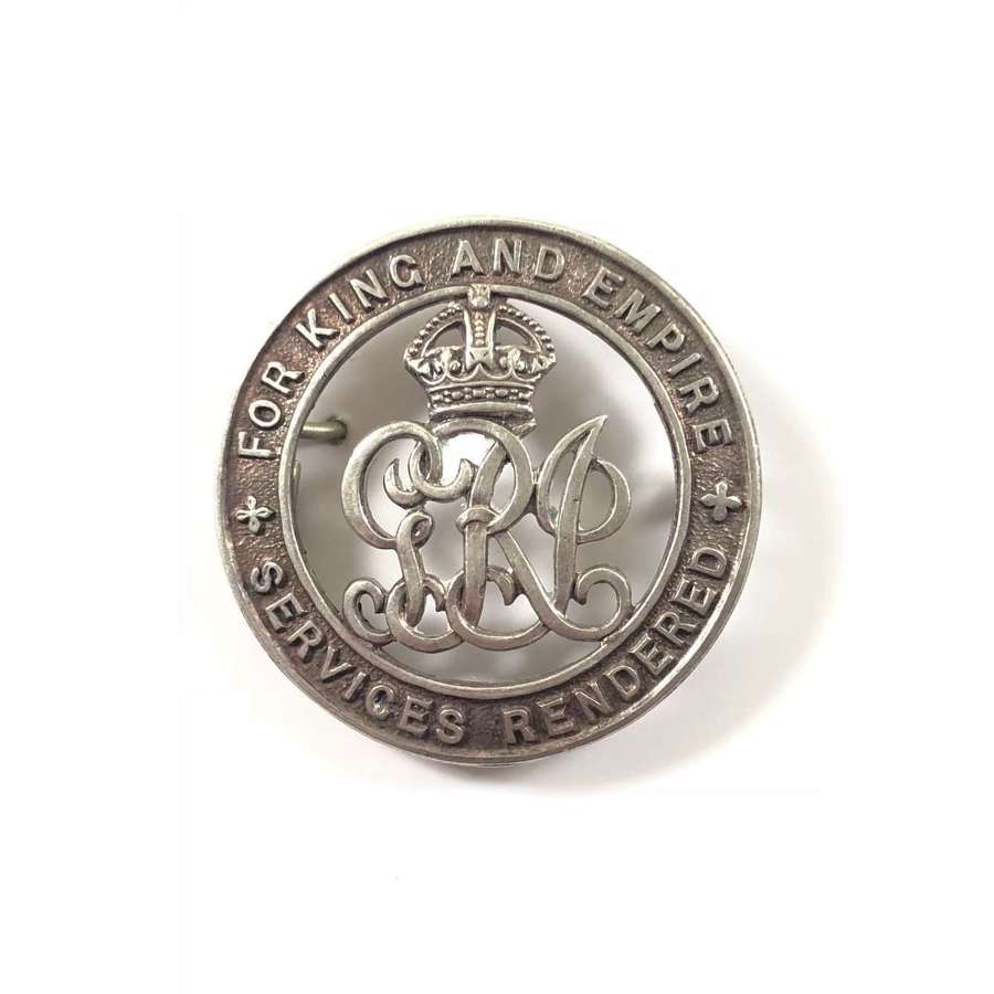 WW1 Territorial Force Nursing Service Silver War Badge.