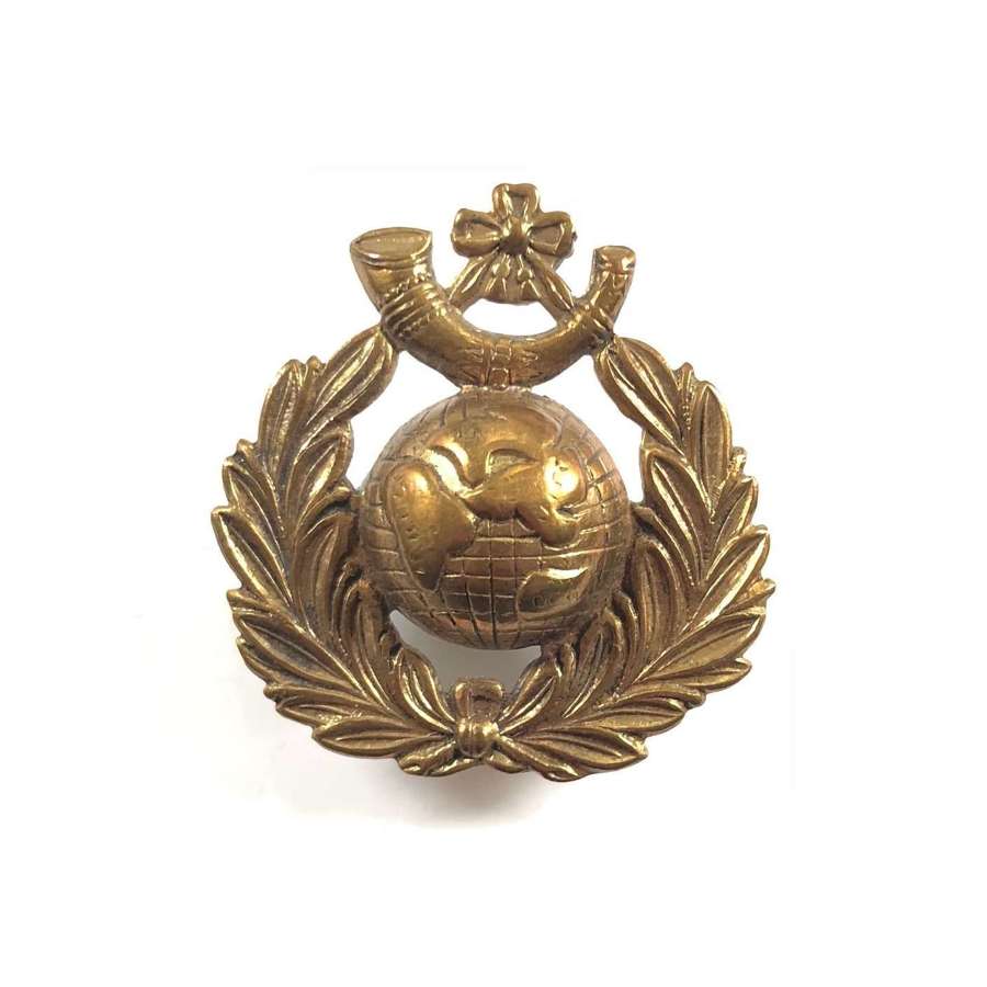 WW1 Royal Marine Light Infantry Cap Badge.