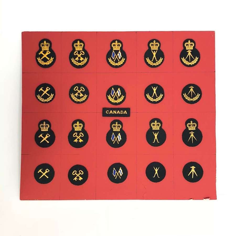 Canadian Military Trade Badges.