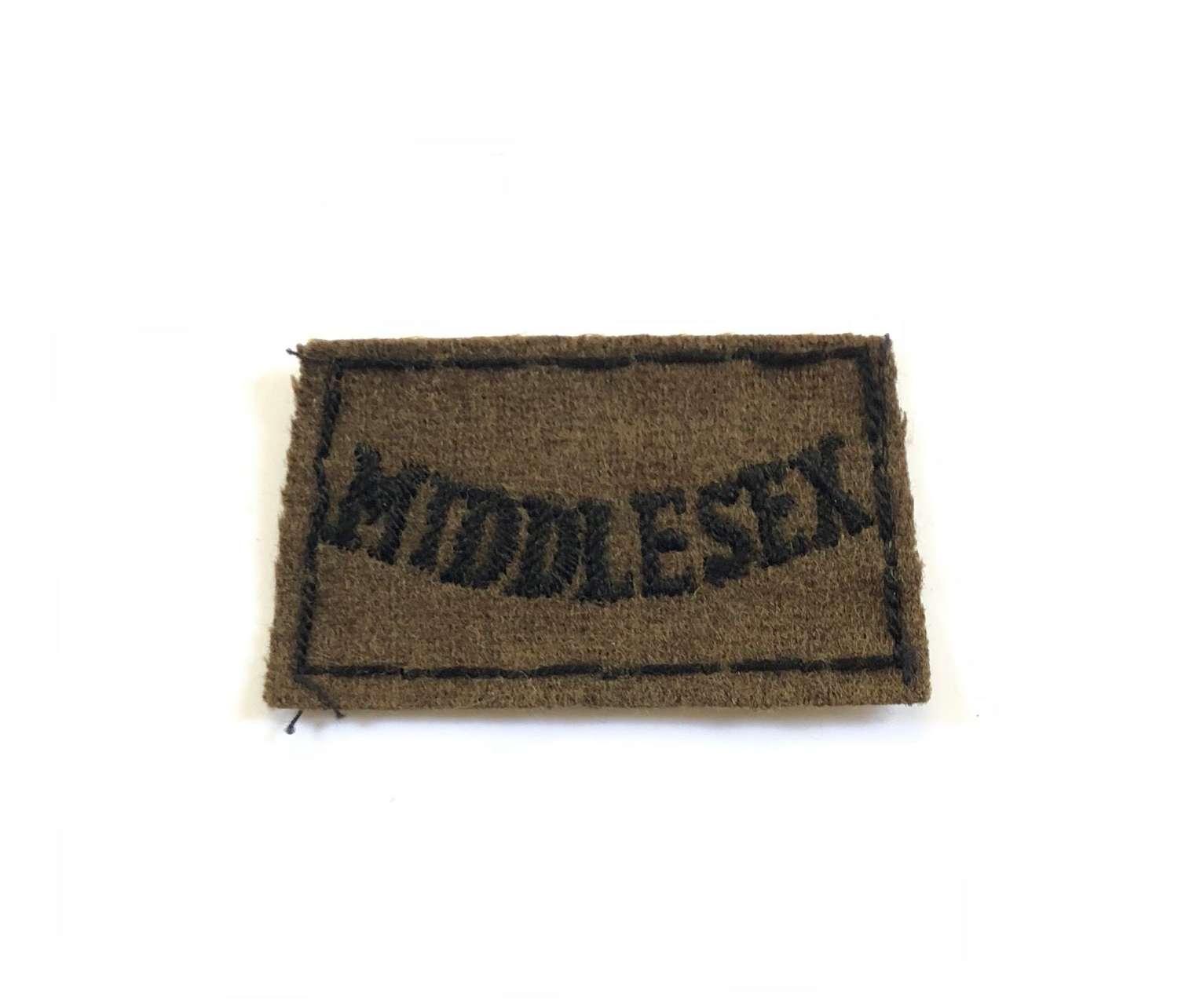 WW2 Period Middlesex Regiment Slip On Cloth Title.