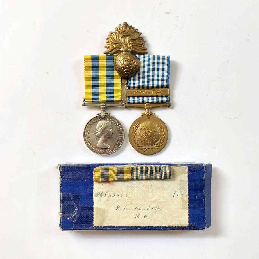 Royal Fusiliers Korea Pair of Medals.