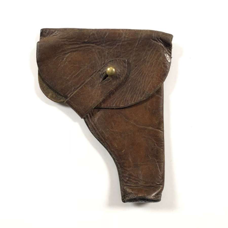 Boer War / WW1 Unusual Small Brown Leather Holster.