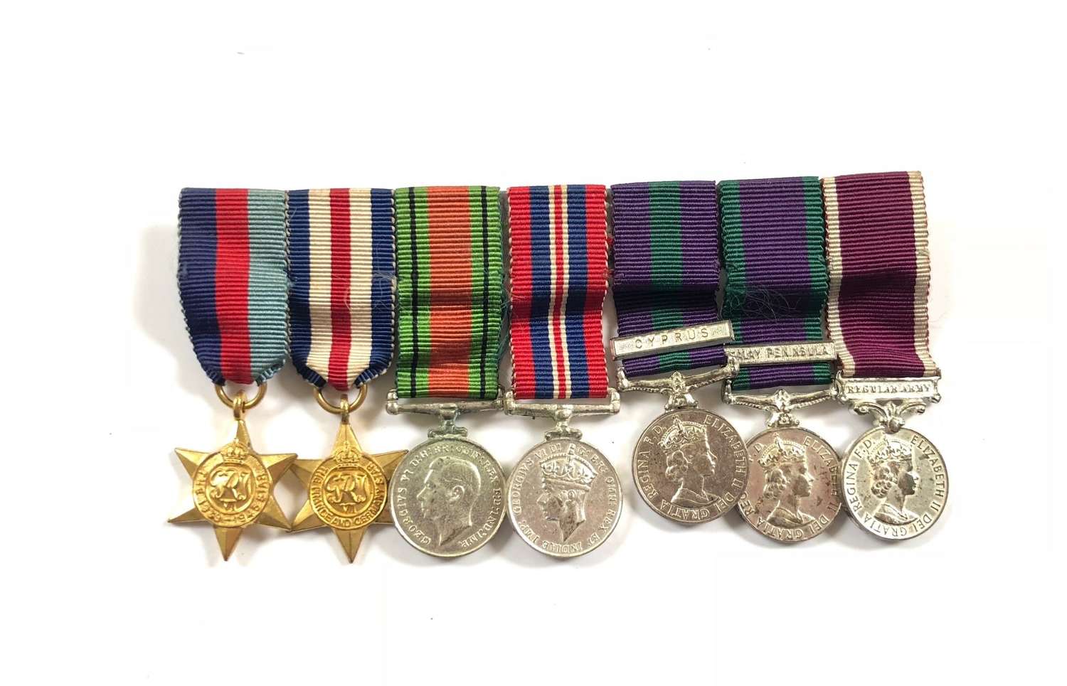 WW2 / Cold War Army MINIATURE Medal Group of Medals.