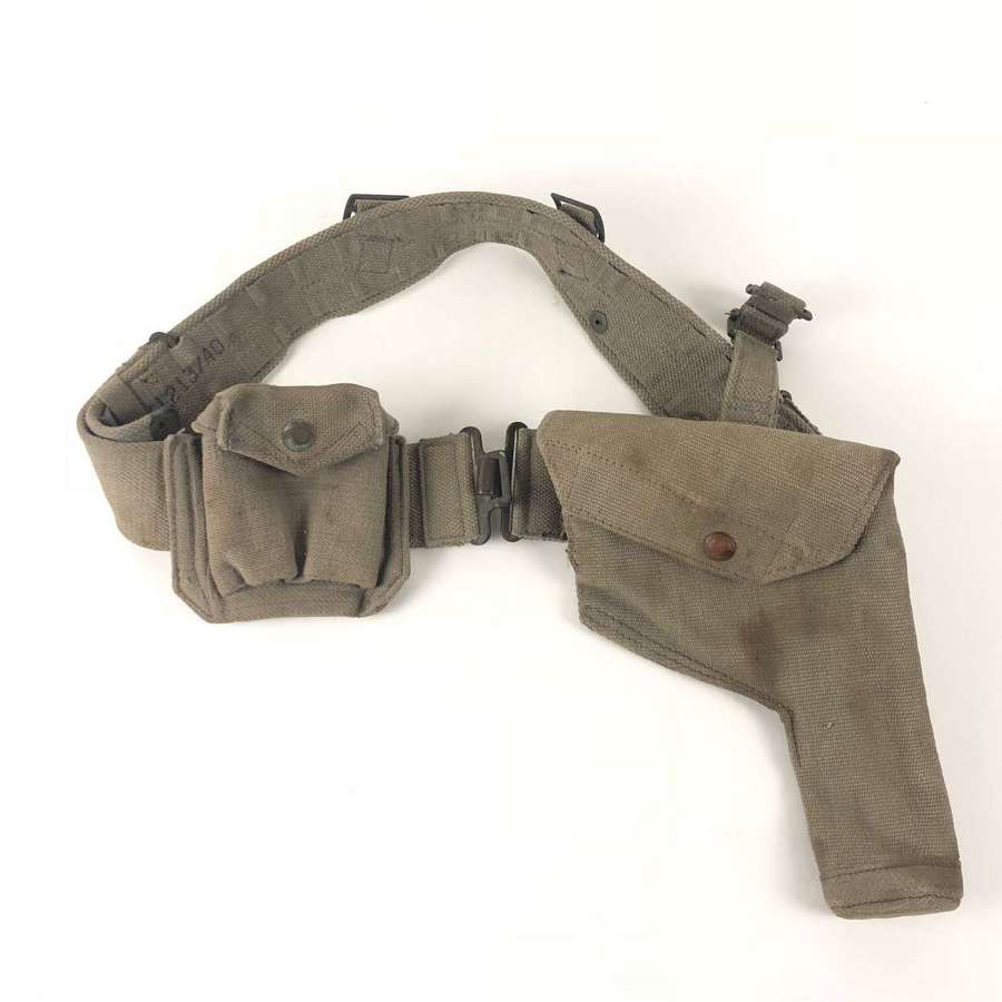 WW2 RAF Webbing Pistol Set as originally worn.