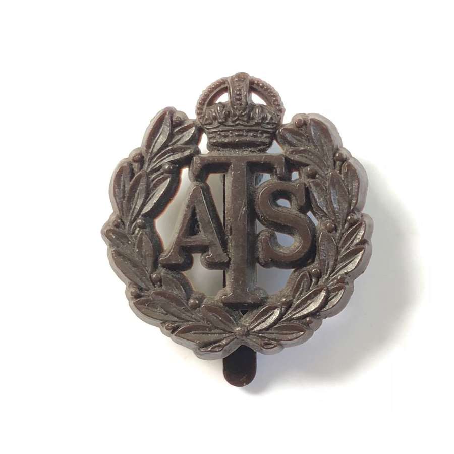WW2 ATS Economy Plastic Cap Badge.