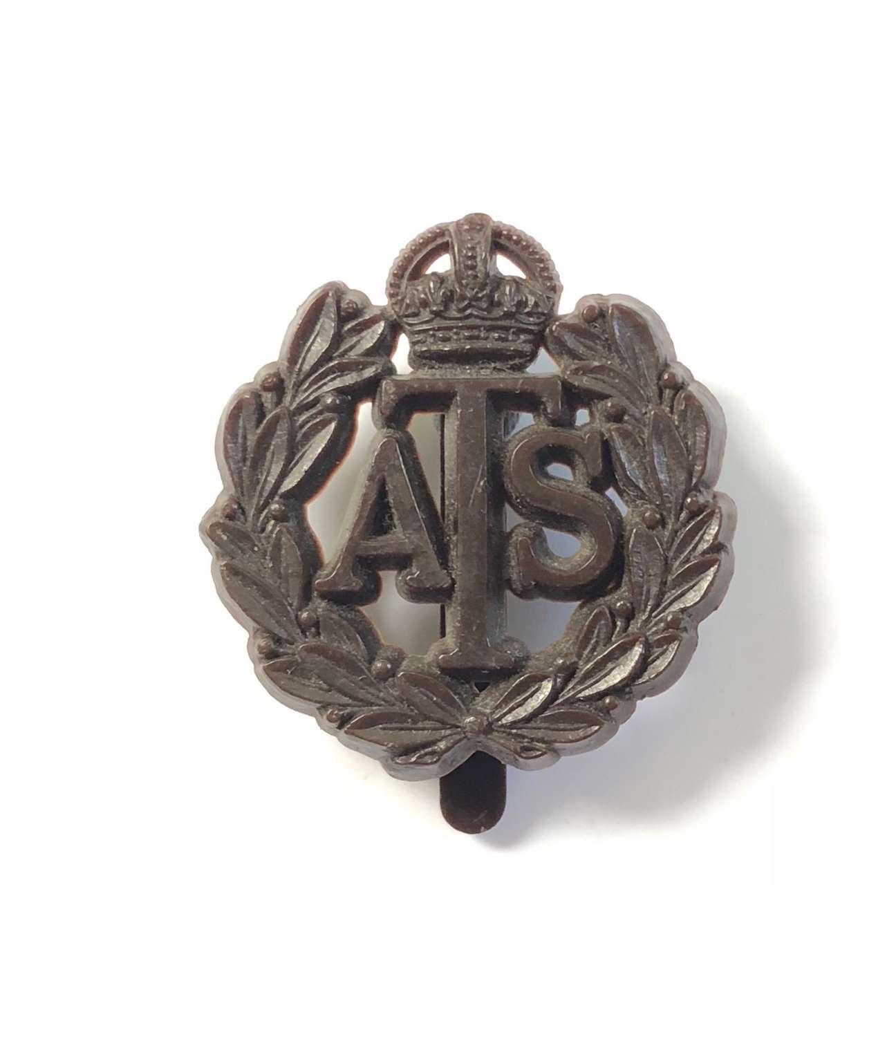 WW2 ATS Economy Plastic Cap Badge.