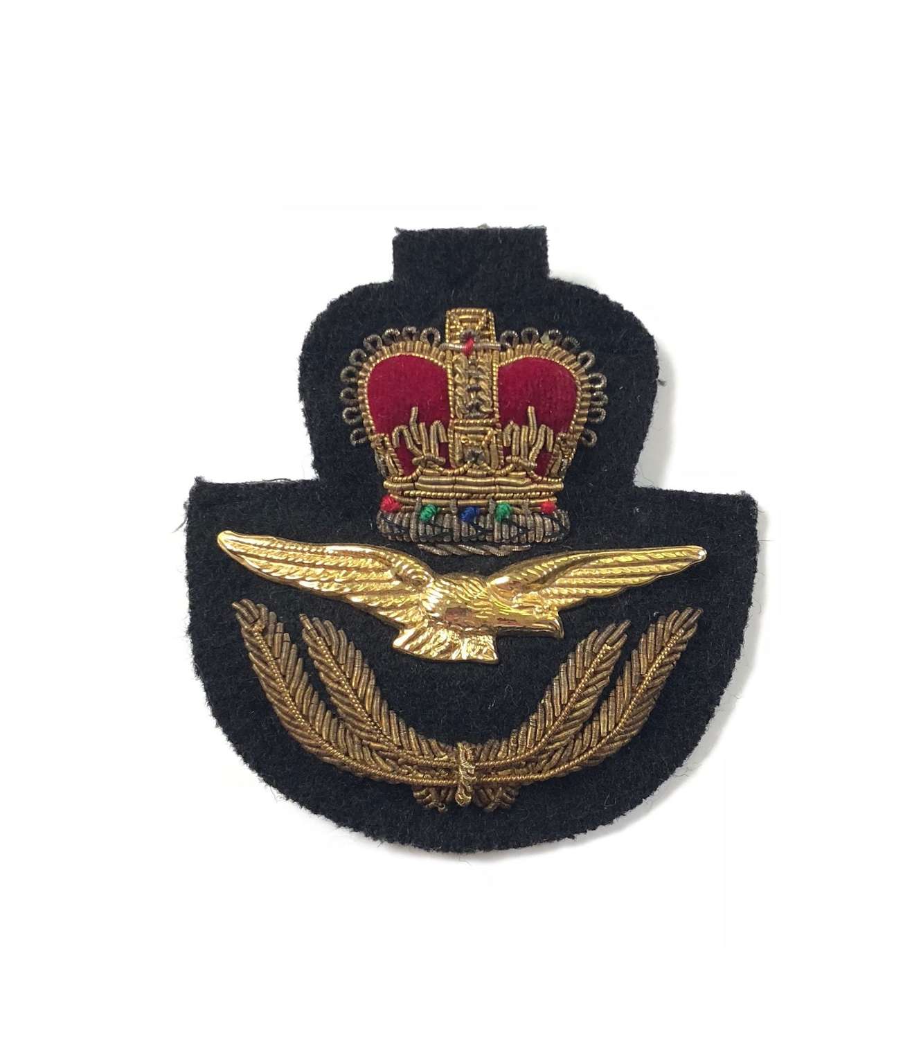 RAF Cold War Period Officer’s Bullion Cap Badge.