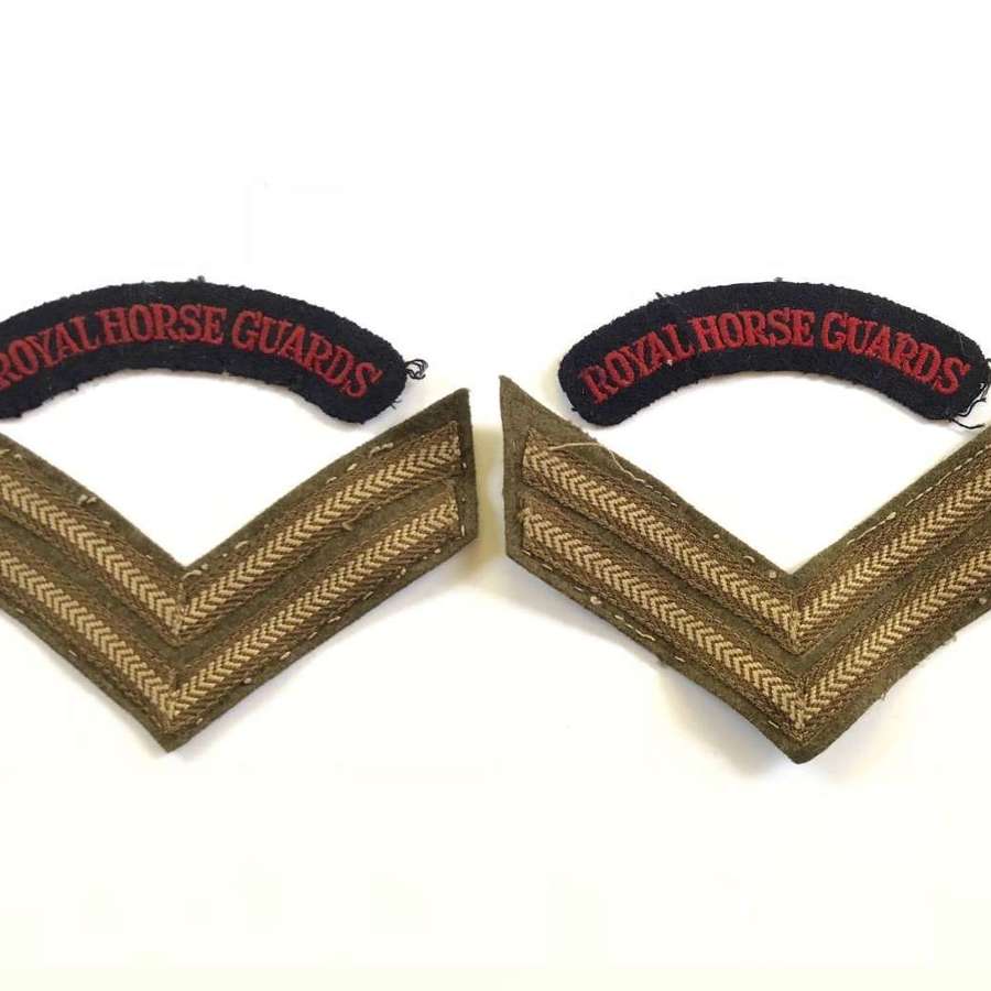 WW2 Royal Horse Guards Uniform Badges.