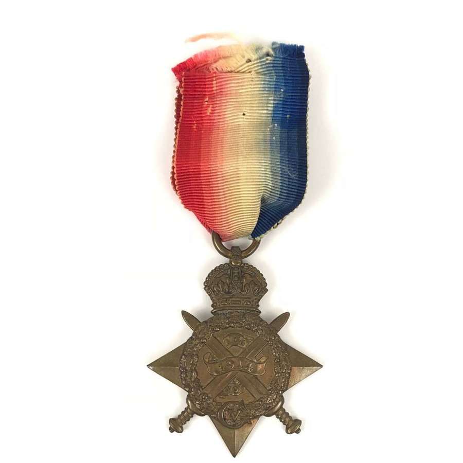 WW1 Royal Irish Regiment Mons Star 1914 Casualty Medal.