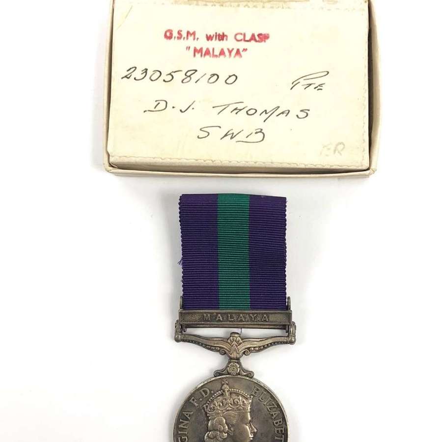 South Wales Borderers General Service Medal Malaya Clasp