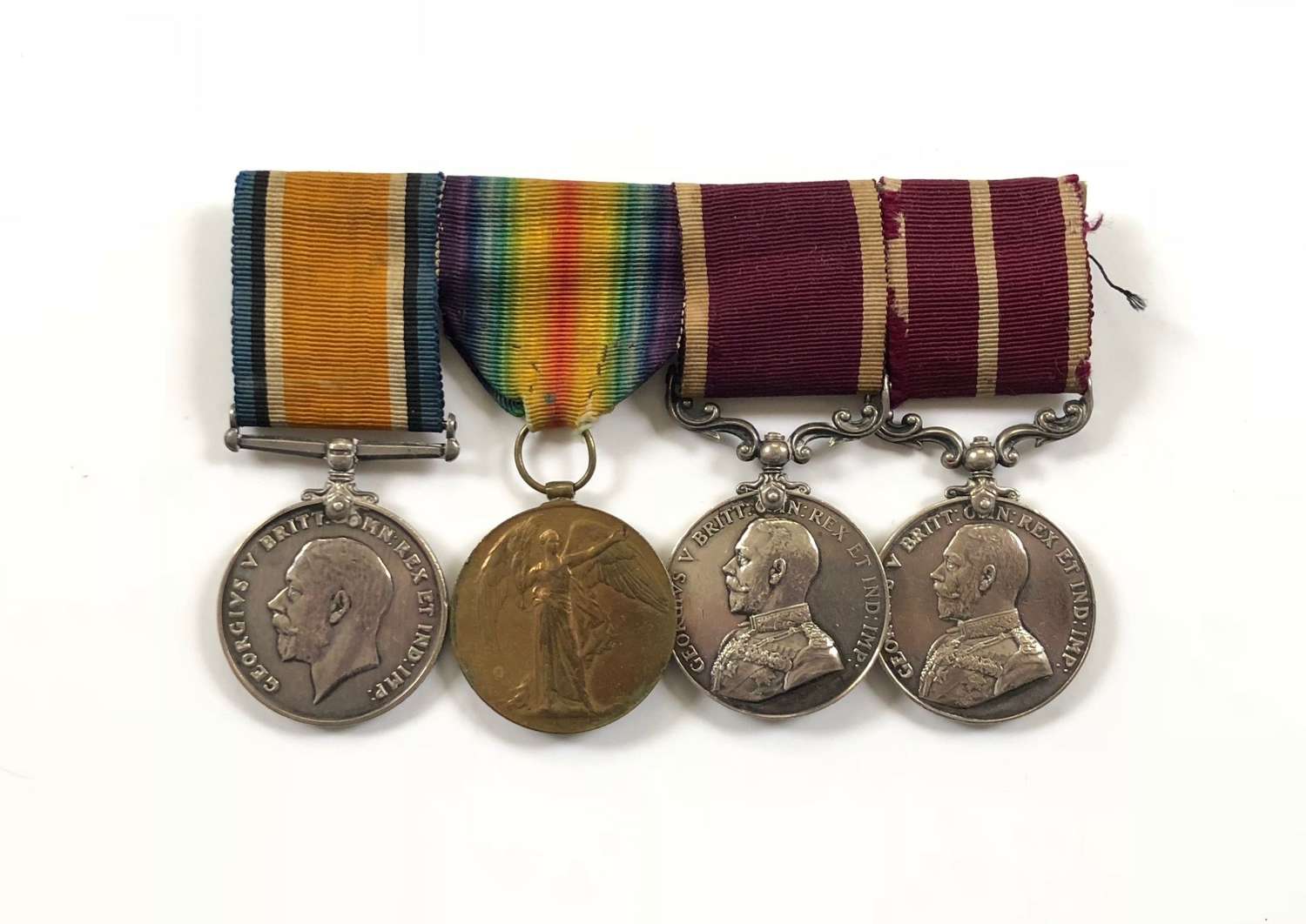 WW1 Notts & Derby Regiment Long Service MSM Medal Group