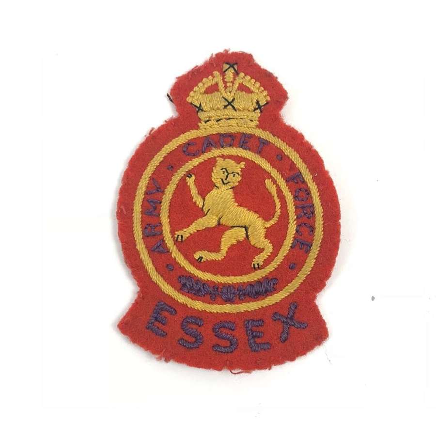 George VI Essex Army Cadet Corps Cloth Badge.