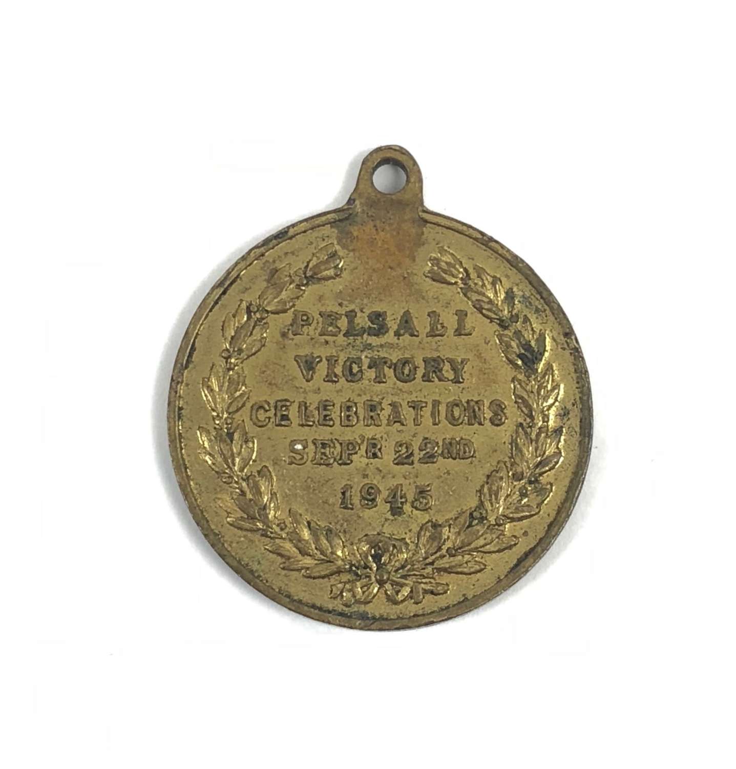 Pelsall Walsall West Midlands WW2 1945 Victory Medal.