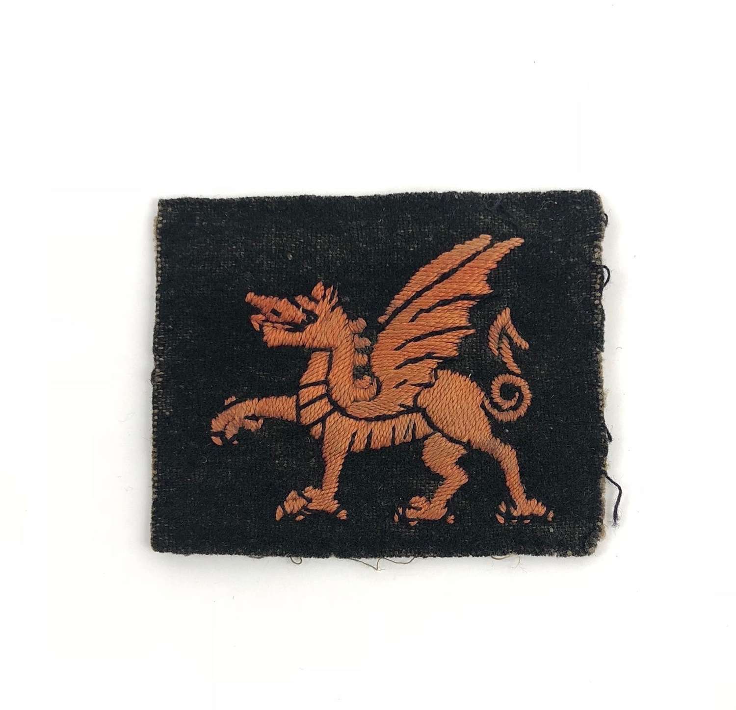 WW1 38th Welsh Division Original Cloth Badge.