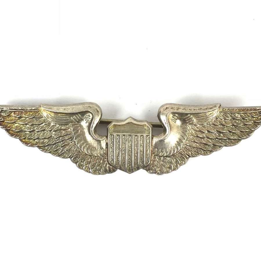 WW2 Period British Made US 8th Air Force Pilot Wings.