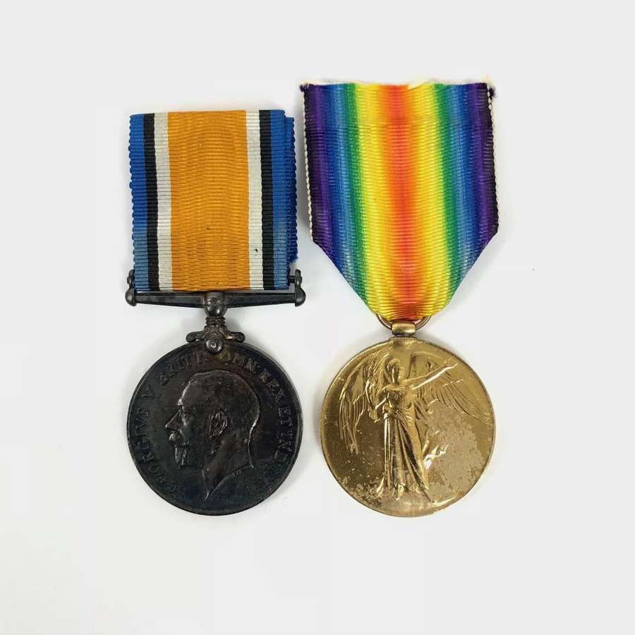 WW1 Tank Corps Pair of Medals Wounded 1918