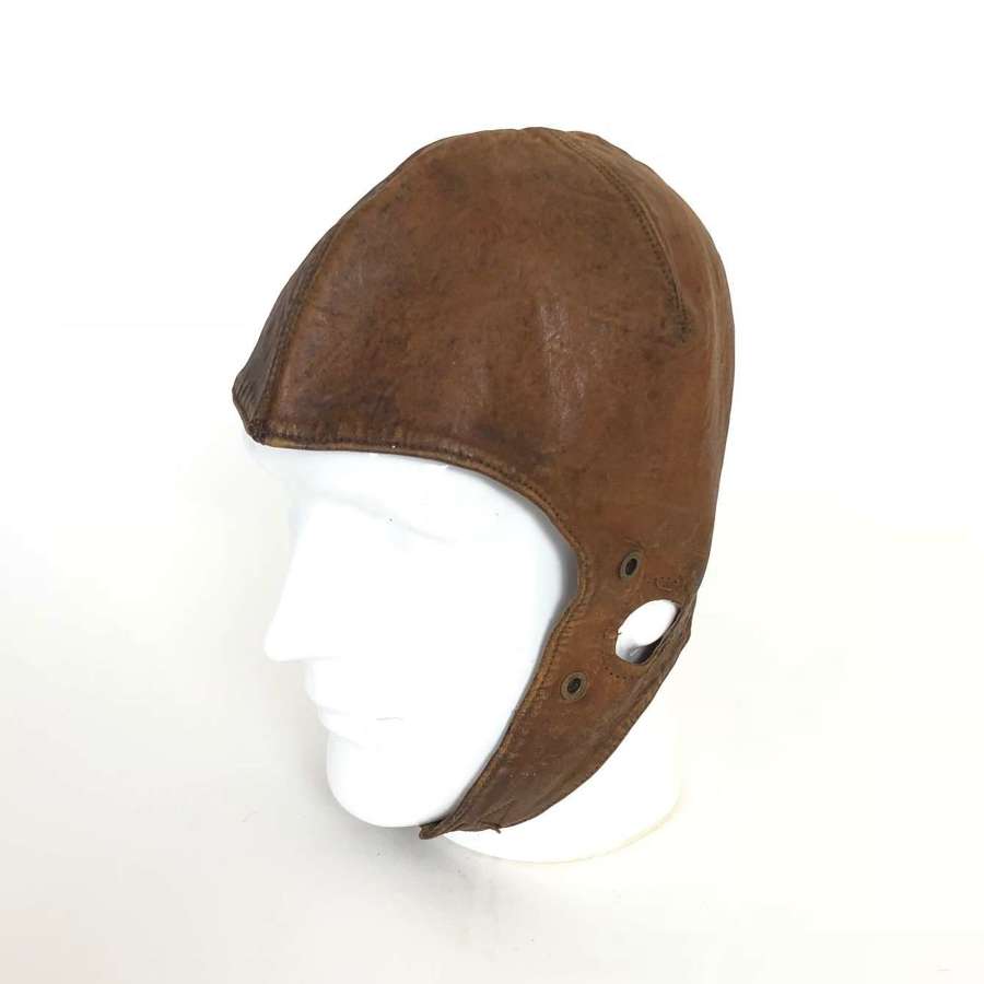 WW1 Period Leather Flying Helmet.