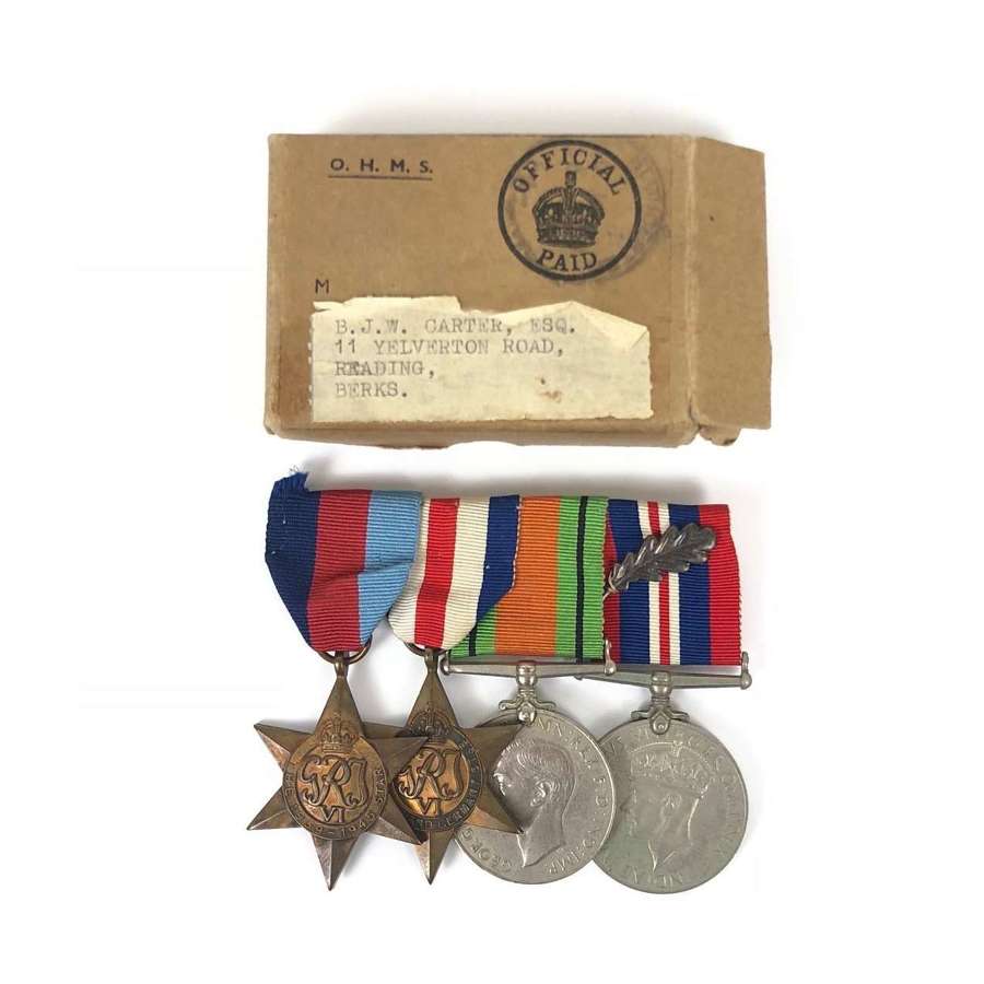 WW2 RAF Mention in Despatches Attributed Medal Group.