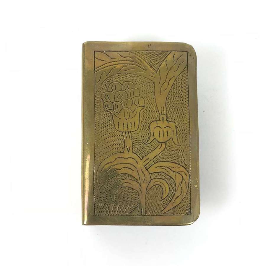 WW1 Trench Art Matchbox Cover. France