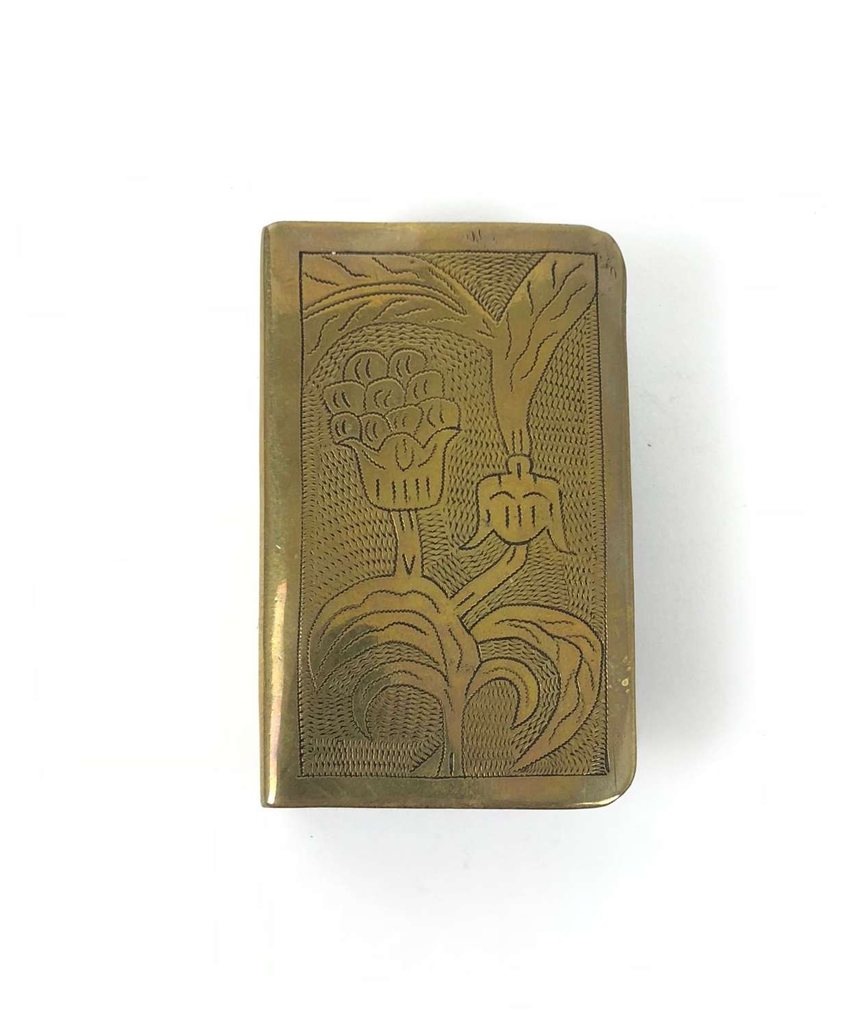 WW1 Trench Art Matchbox Cover. France