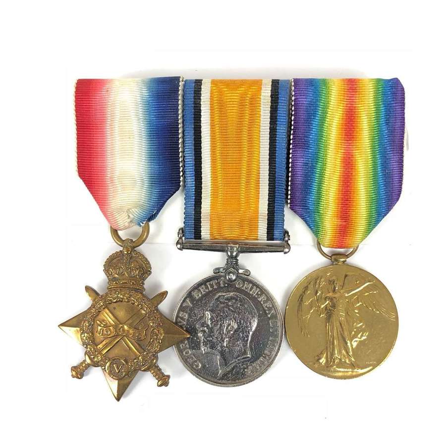 WW1 Devonshire Regiment 1st/1st Royal DevonYeomanry Group of 3 Medals