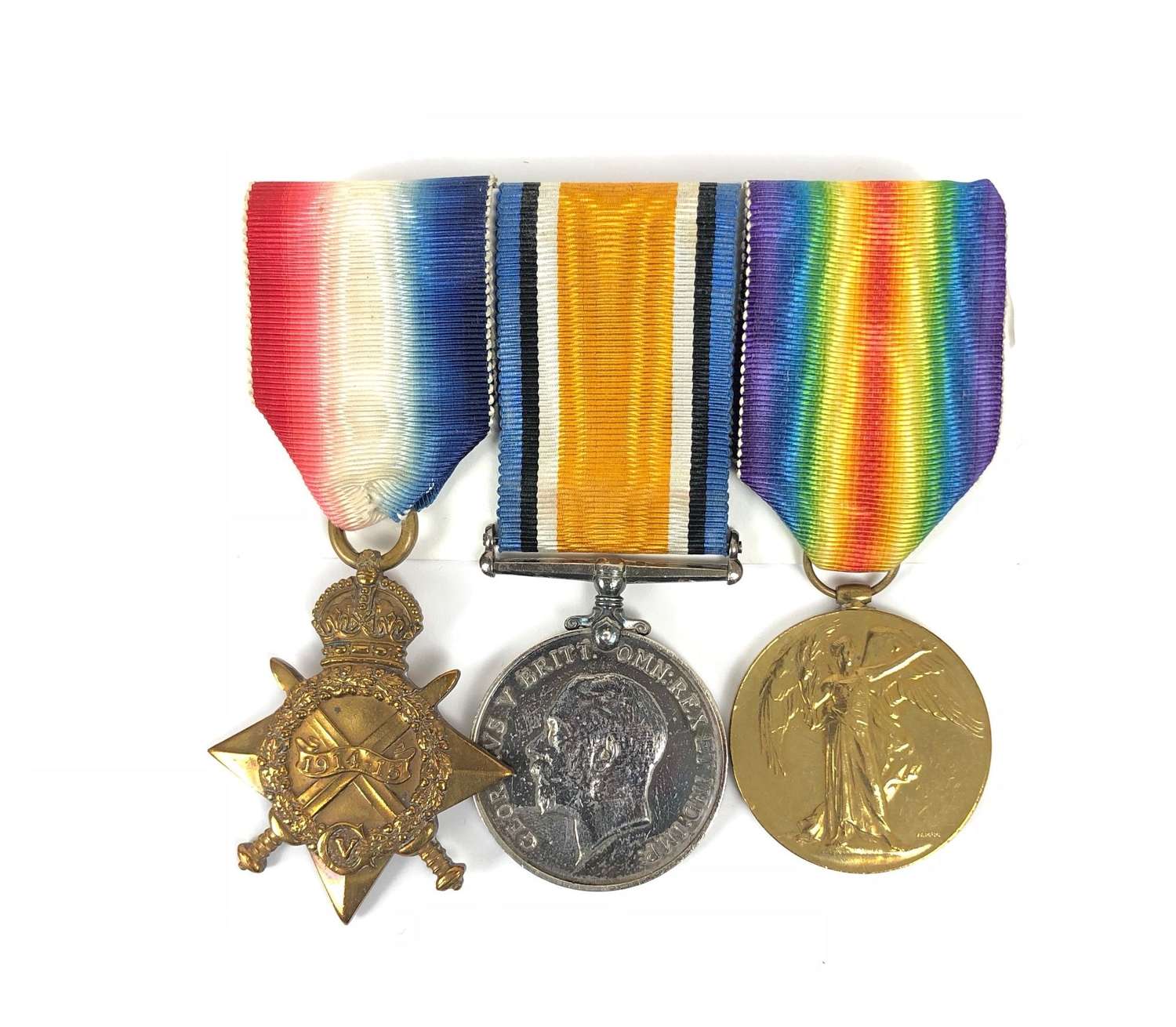 WW1 Devonshire Regiment 1st/1st Royal DevonYeomanry Group of 3 Medals