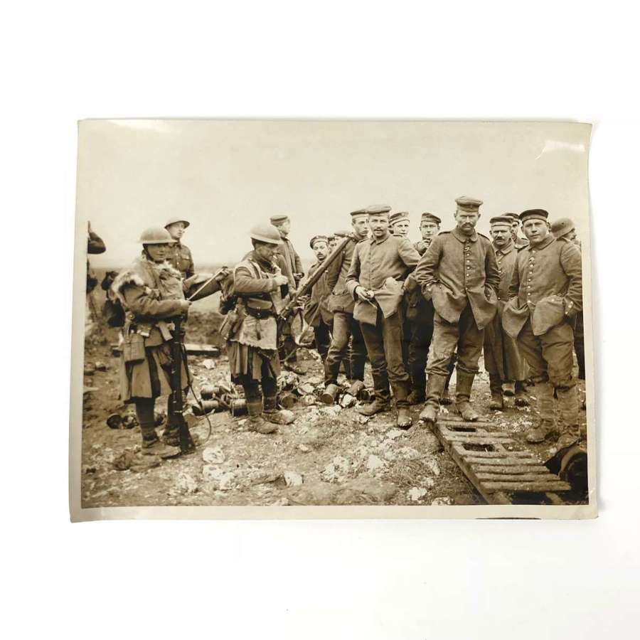 WW1 Official British Press Photograph “Jocks” with Prisoners