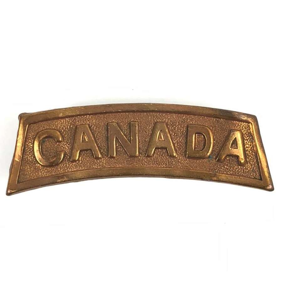 WW1 1916 Canada Shoulder Title.