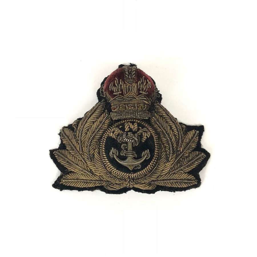 WW1 Royal Naval Reserve RNR Officer&rsquo;s Cap Badge.