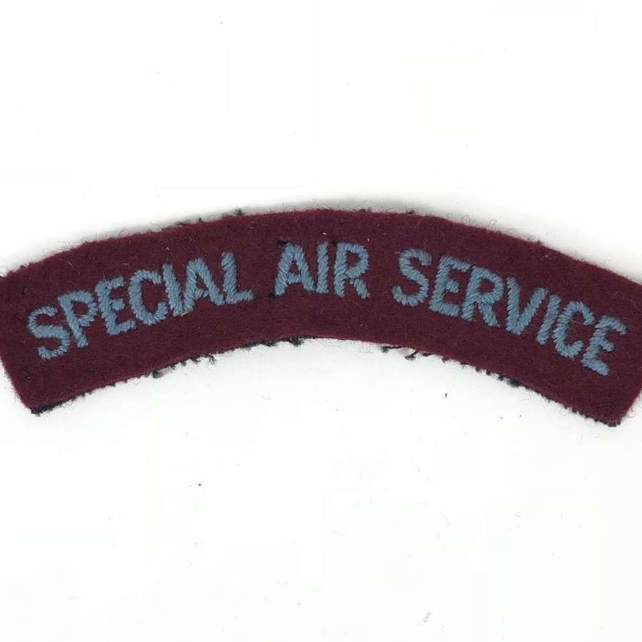 Post WW2 Cold War Period Special Air Service Cloth Shoulder Title.